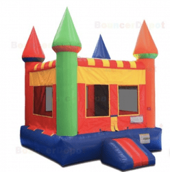 Rainbow Castle Moon Bounce