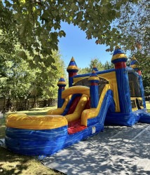 IMG 0808 1768929138 Blue Arctic Bounce House W/ Double Slide